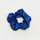 Royal Blue Satin Scrunchy Hair Tie