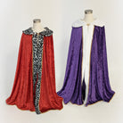 Royal King Queen Prince Cloak with Plush Trim and Metal Clasp Sherpa Medieval
