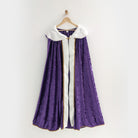 Royal King Queen Prince Cloak with Plush Trim and Metal Clasp Sherpa Medieval