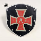 Medieval Renaissance Shield Knight Gladiator Viking Old World Cross Lion Crest Diamond Crown Fleur de Lis