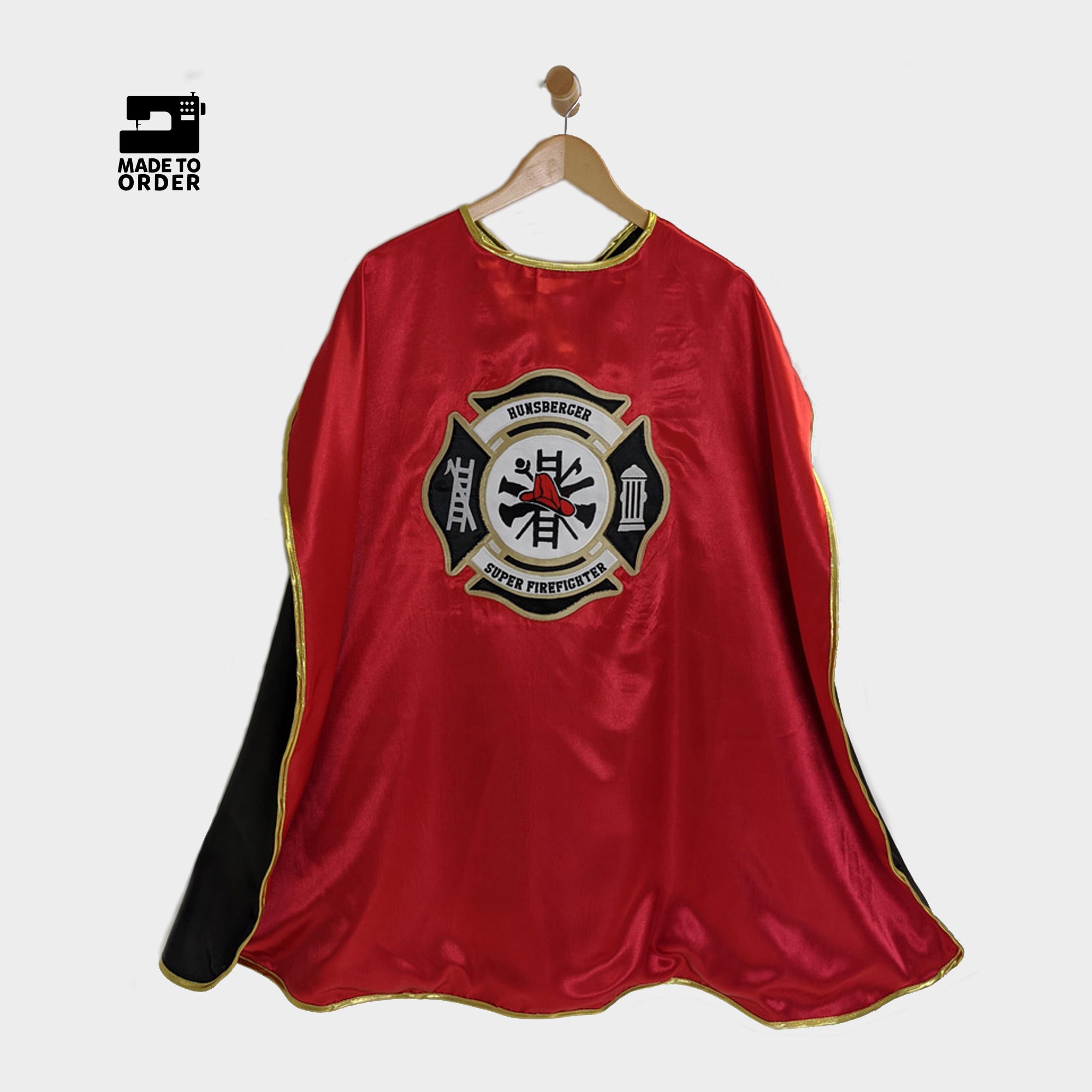 super firefighter hero superhero cape fireman firewoman first responder