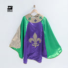 mardi gras parade krewe fat tuesday superhero cape fleur de lis new orleans