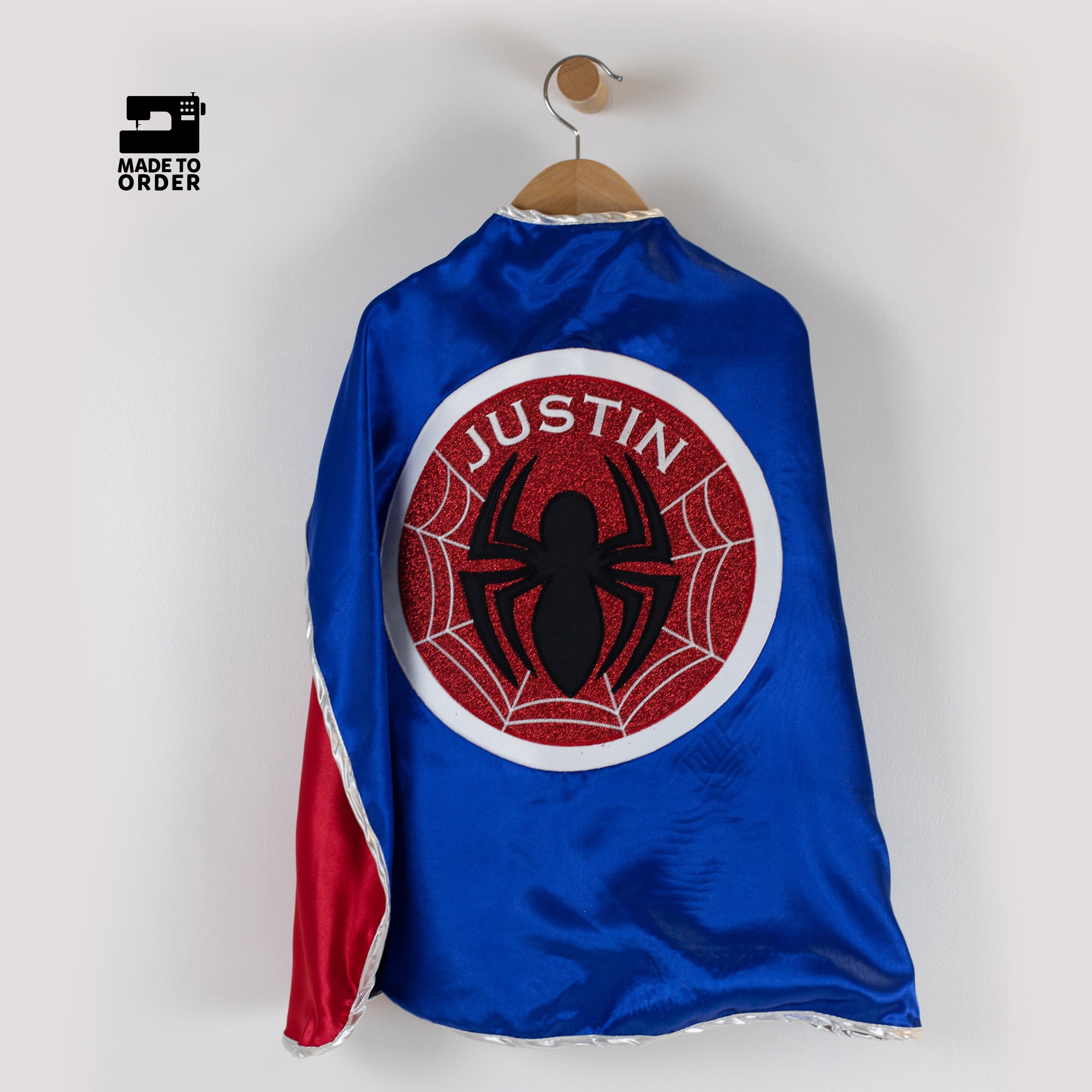 Spiderman superhero cape personalized spider man marvel dc avengers