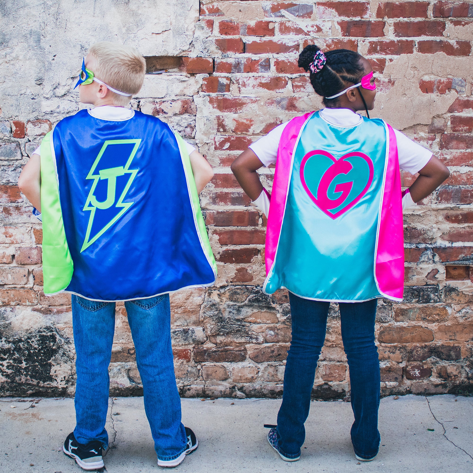 Personalized Superhero Cape Kids Adults Custom Halloween Costume