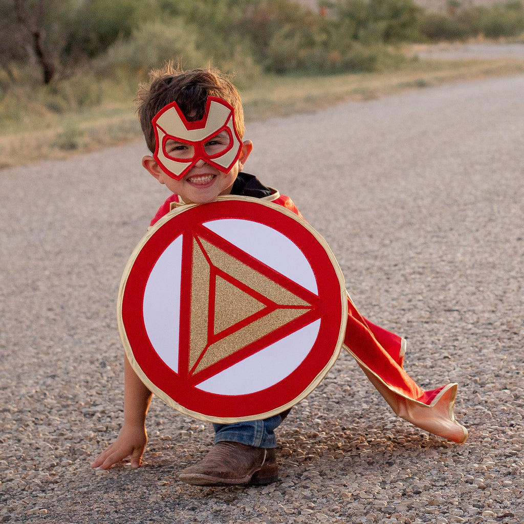 ironman iron man costume set superhero cape shield belt eye mask halloween gift birthday personalized