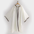 celtic robe hooded jacquard trim sleeves Wizard Warlock Medieval Fantasy Renaissance costume cosplay LARP