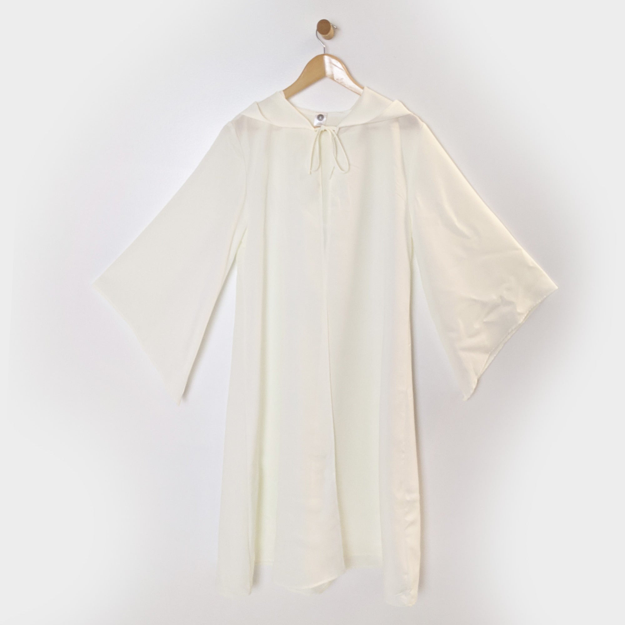 white hooded robe jedi monk wizard harry potter magician cosplay larp halloween costume