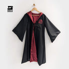 Black Wizard Robe Burgundy Harry Potter Witch Pagan Hogwarts Hermoine rensaissance Gryffindor Slytherin Ravenclaw Hufflepuff Custom Patch