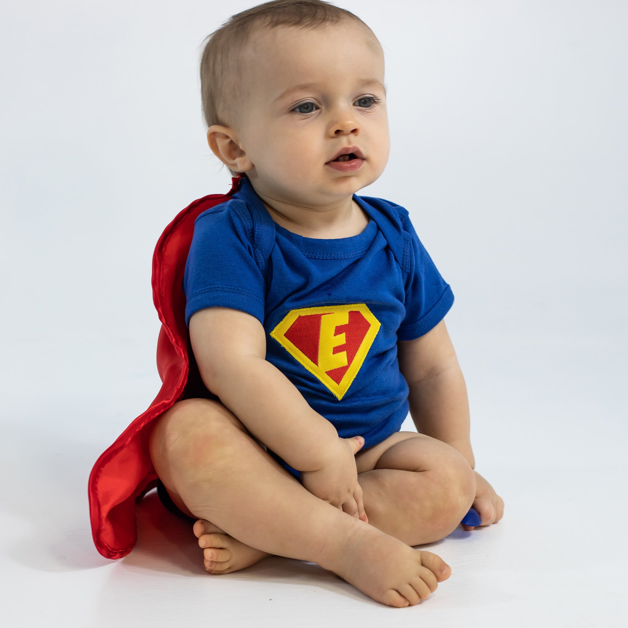 Personalized Baby Superhero Cape Snapsuit Onesie
