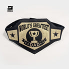 world's greatest wrestling style belt dad mom costume
