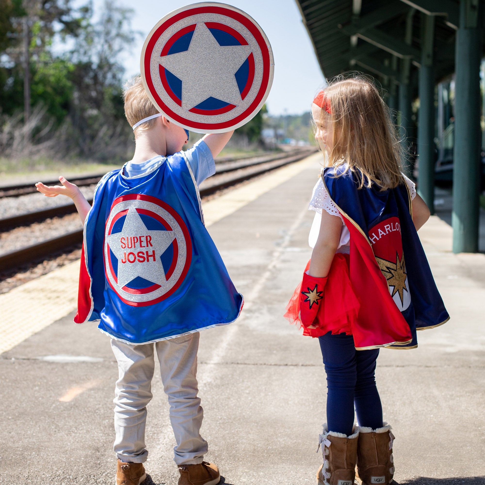 Captain America Personalized Superhero Cape Marvel DC