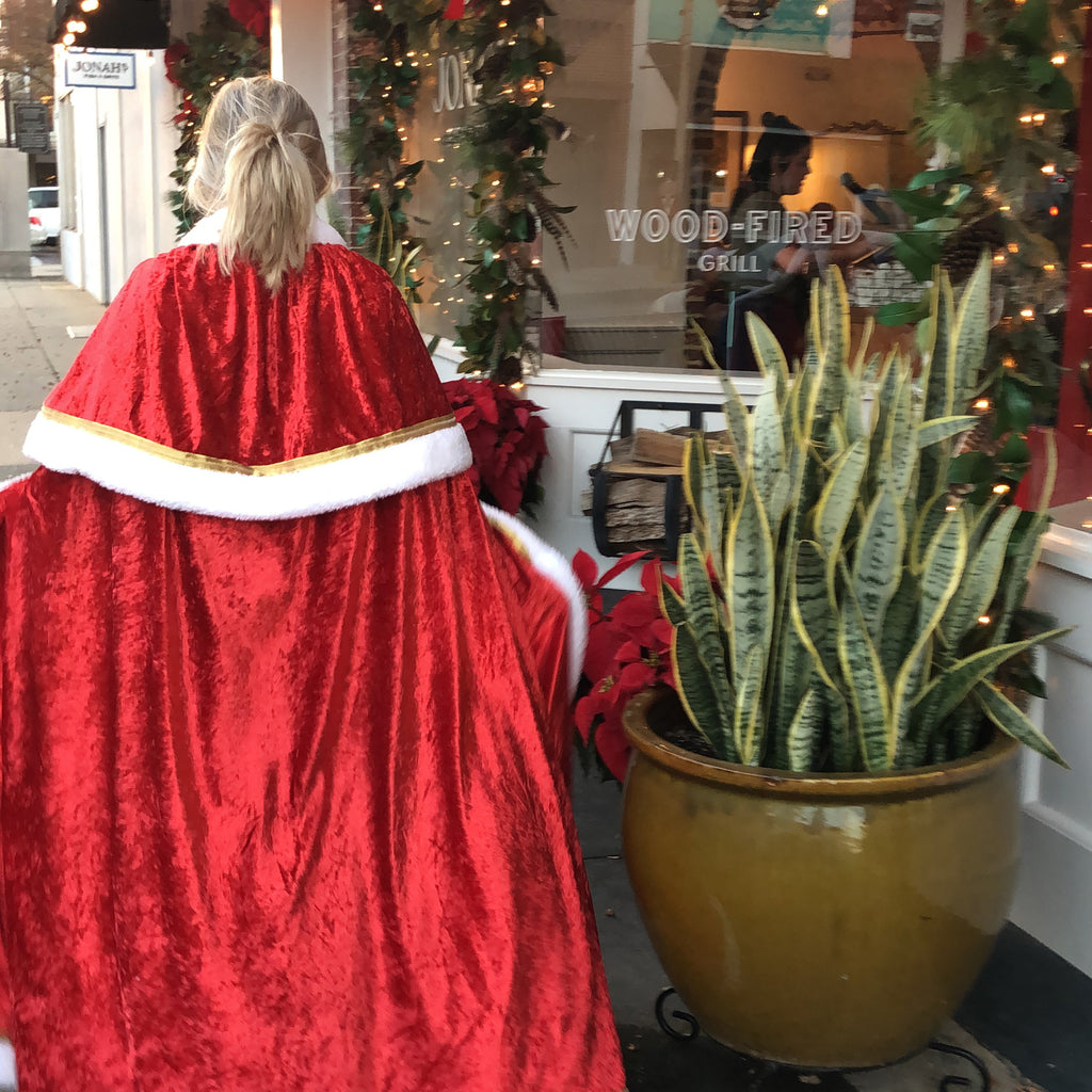 red christmas cloak victorian mrs. claus holiday winter xmas