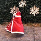 red christmas cloak victorian mrs. claus holiday winter xmas