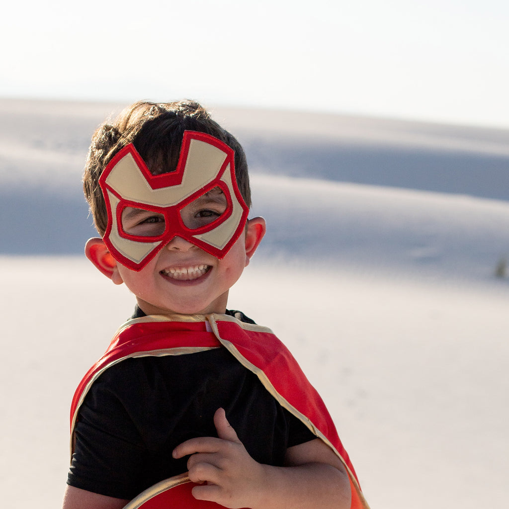 ironman iron man costume set superhero cape shield belt eye mask halloween gift birthday personalized