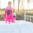 Personalized Mini Superhero Cape Party Accessory Sidekick Stuffed Animal Doll