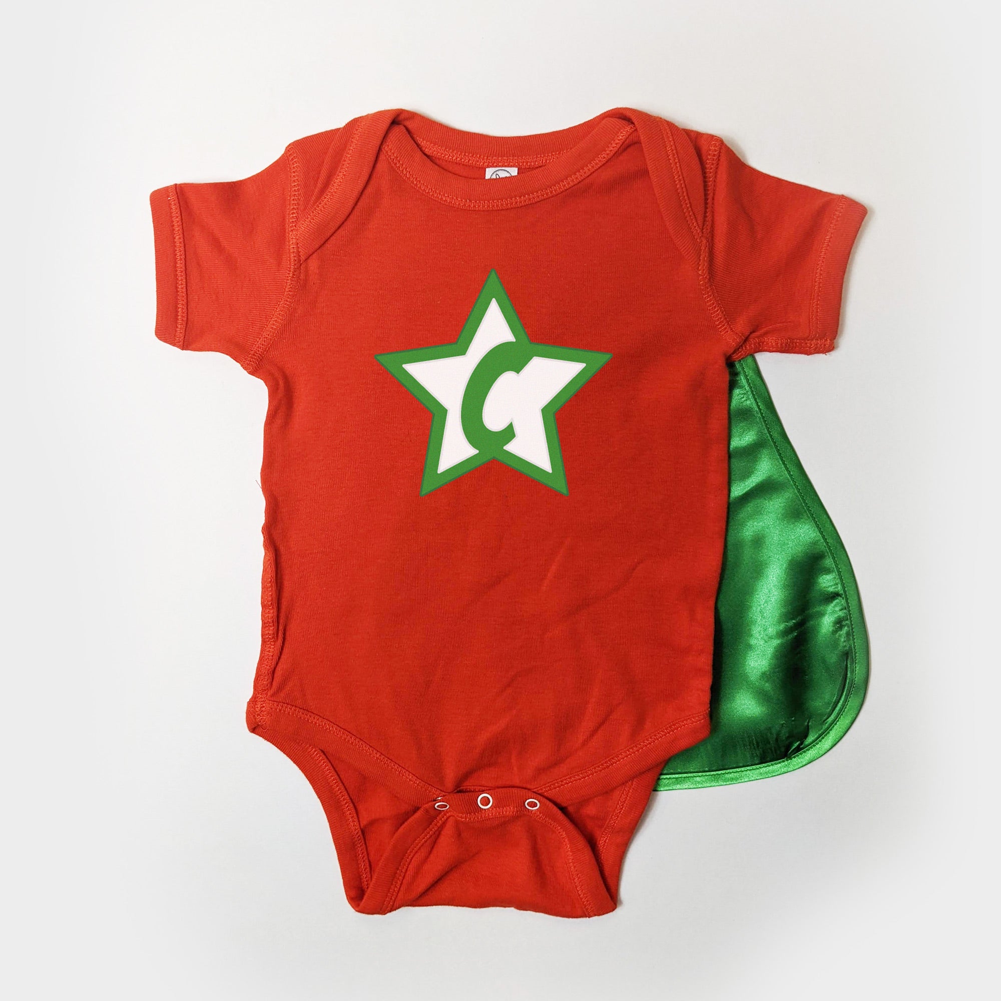 Personalized Baby Superhero Cape Snapsuit Onesie