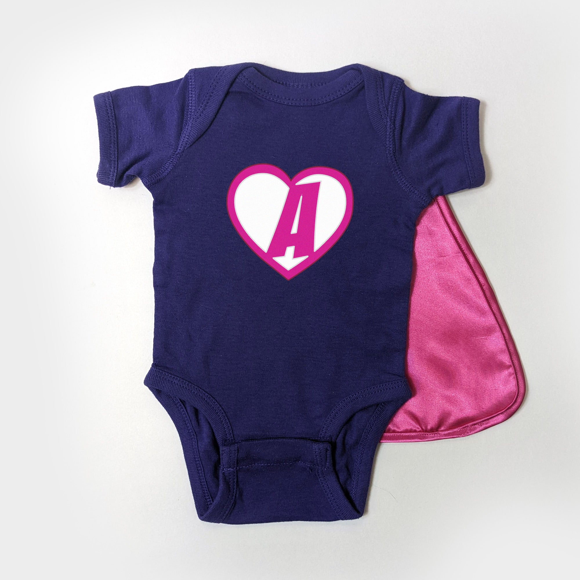 Personalized Baby Superhero Cape Snapsuit Onesie