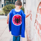spiderman spider man costume set superhero cape shield belt eye mask halloween gift birthday personalized